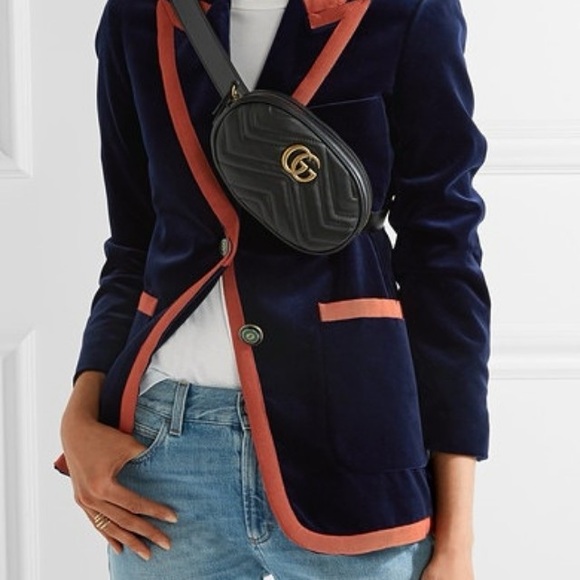 Gucci GG Marmont Matelassé Leather Belt Bag - Picture 1 of 6